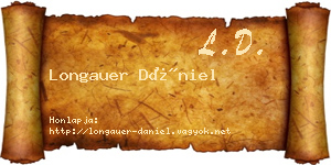 Longauer Dániel névjegykártya