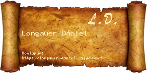 Longauer Dániel névjegykártya